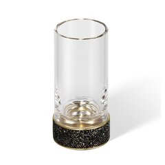 Decor Walther 0933941 Decor Walther Rocks SMG Стакан настольный, прозрачное стекло, с кристаллами Swarovski®, цвет: темная бронза / золото матовое  (Снято с пр-ва) фото