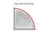 Aquatek KARN-0000047 Карниз для ванны дуга 1500*1500 (для ванны Юпитер)