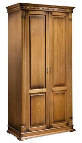 Шкаф для одежды 2д "Верди Классик" П3.0487.1.26 (Дуб рустикаль с патинированием, Массив)