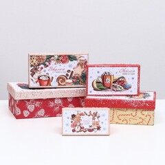 Коробка одиночная, Прямоугольник,«Исполнения желаний», 20*12*7,5см, 1 шт.