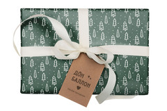 Упаковочная бумага, Зимний лес, 80 г, 0,7*1 м, 5 листов