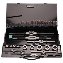 Набор метчиков и плашек M3 -M20 HSSE 54пр Volkel 49251