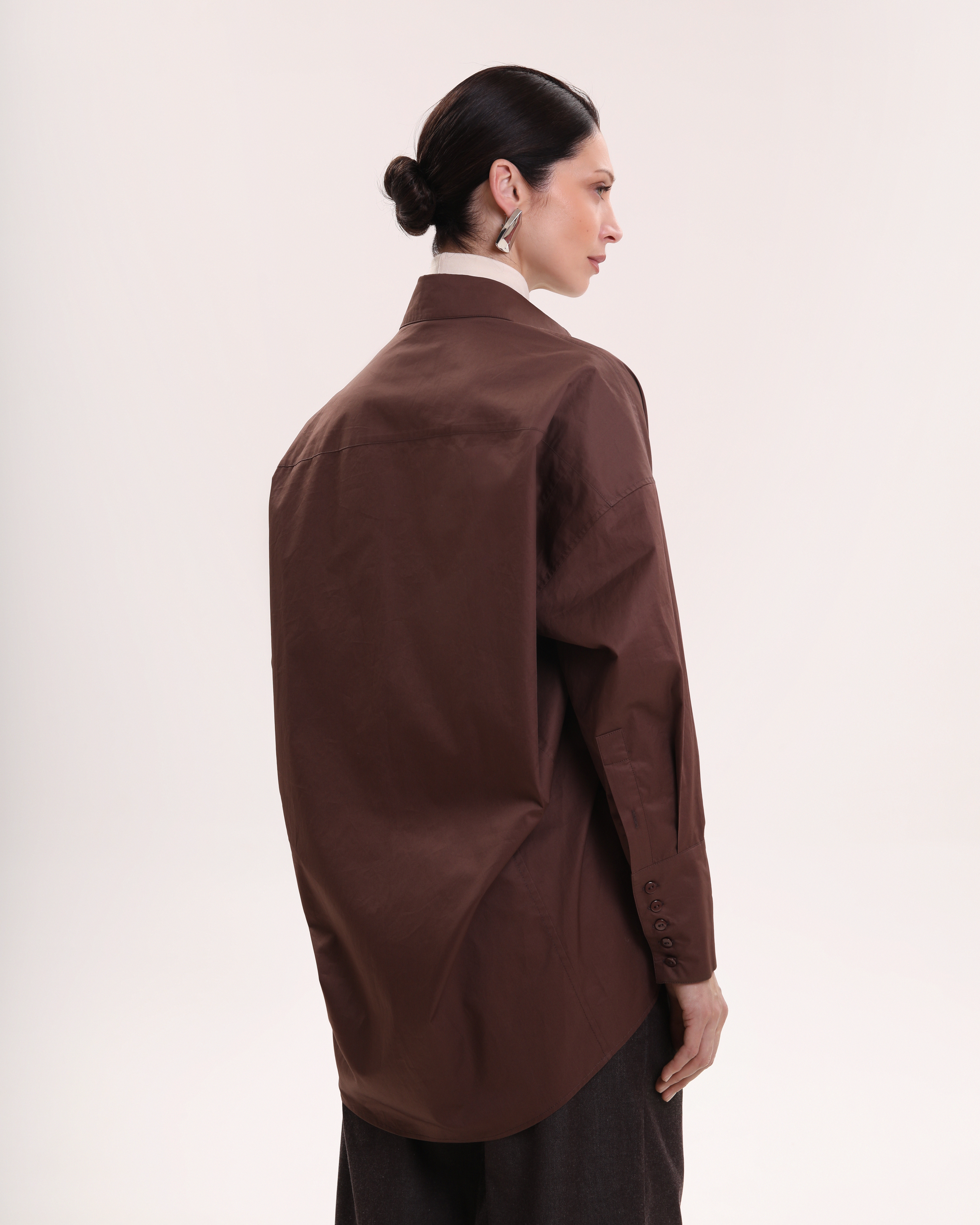 Рубашка хлопковая горячий шоколад