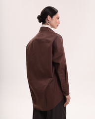 Рубашка хлопковая горячий шоколад