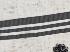 Подвязы трикотажные, ш. 5,5 см, т. серый