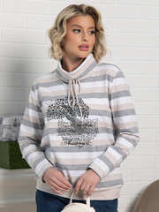 Джемпер Джонэт (бело-серая) Б15133-18М LT Collection