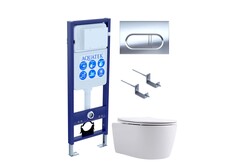 Aquatek SET ЕВРОПА New-INS17-043 4в1 SET ЕВРОПА New-INS17-043 4в1(рама Aquatek INS-0000017 +крепление KKI-0000002 +кнопка KDI-0000043 +унитаз AQ1106L-00 +тонкое сиденье с механиз) фото