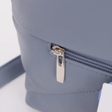 Сумка Саломея 199 гладкий серо-голубой