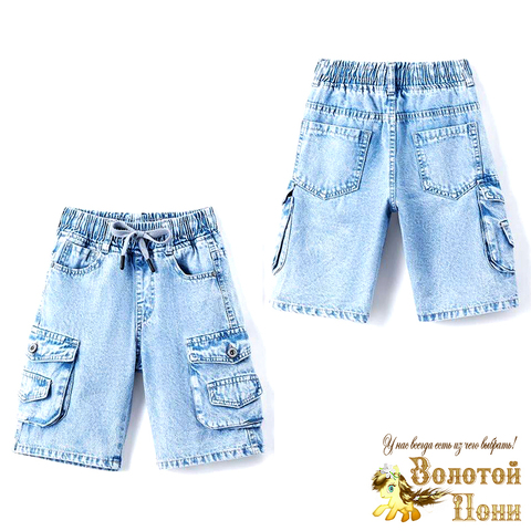 Бриджи джинсовые м (4-9) 260419-QF615