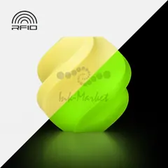 Пластик для 3D-печати Bambu Lab PLA Glow, 1.75 мм, 1 кг, жёлтый (Glow Yellow), на катушке, A12-Y0-1.75-1000-SPL