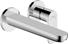 Смеситель для раковины, на 2 отверстия, с донным клапаном, хром Hansgrohe Rebris S 72528000