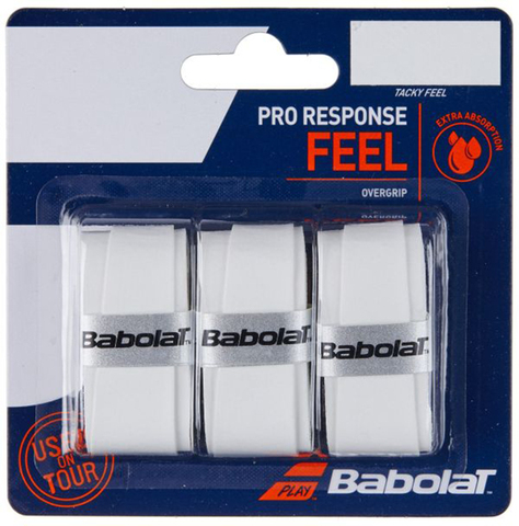 Намотки теннисные Babolat Pro Response white 3P