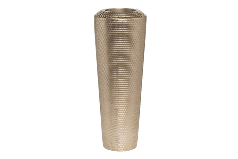 Кашпо для цветов напольное 36х92см Garda Decor шампань фактурное