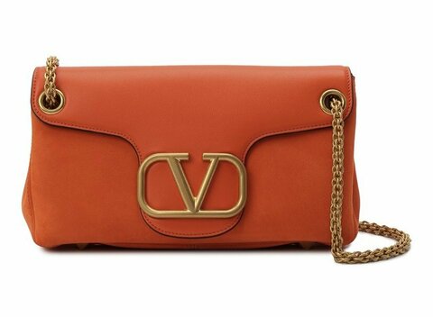 Сумка Valentino Stud Sign оранжевый