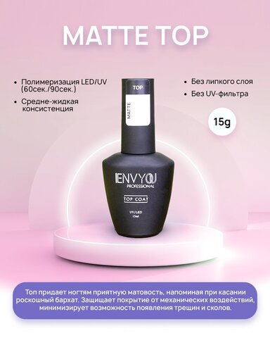 I Envy You, Matte Top (15g)