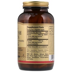 Solgar, No-Flush Niacin, 500 mg, 250 Vegetable Capsules