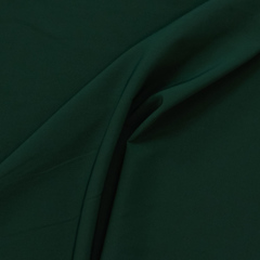 Креп полиэстеровый с эластаном тёмно-зелёного цвета
