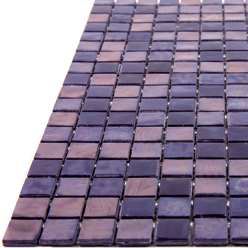 NC616 Мозаика одноцветная чип 15 стекло Alma Mono Color фиолетовый темный квадрат глянцевый