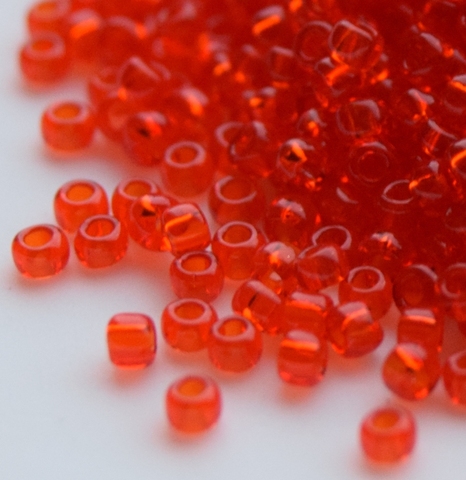 Бисер Тохо круглый 15/0 0005 светло-красный прозрачный/Toho round