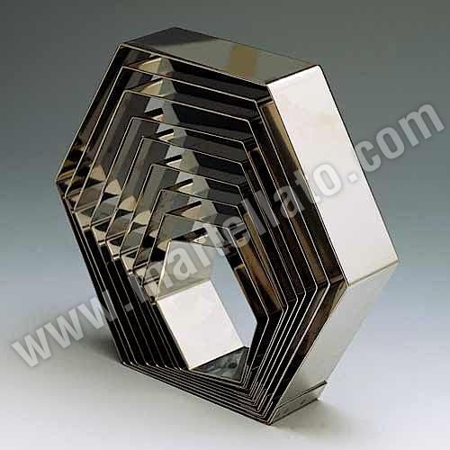 Форма кондитерская Шестиугольник 16х18 см h 4 см, нержав. сталь 3H4X9