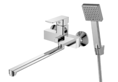 DR20043 Смеситель одноручный универсальный с поворотным изливом 300мм., хром