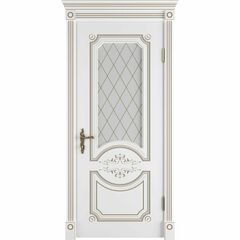 Купить Межкомнатная дверь эмаль Milana Polar PS белая остеклённая