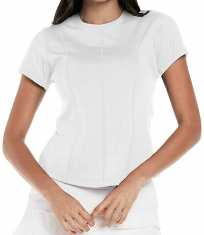 Женская теннисная футболка Lucky in Love Core Center Court Short Sleeve - white