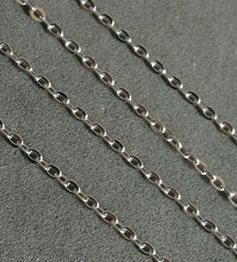 Цепочка ширина 1 мм, покрытие родий, арт 1014