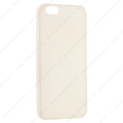 Накладка силиконовая для Apple iPhone 6S/ 6 с жестким ребром матовый белый