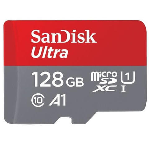 Карта памяти microSDXC 128GB SanDisk Class 10 Ultra (SD адаптер) UHS-I U1 A1 120MB/s