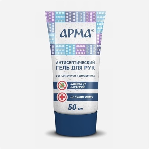 Антисептик гель для рук с Д-пантенолом и витамином Е 