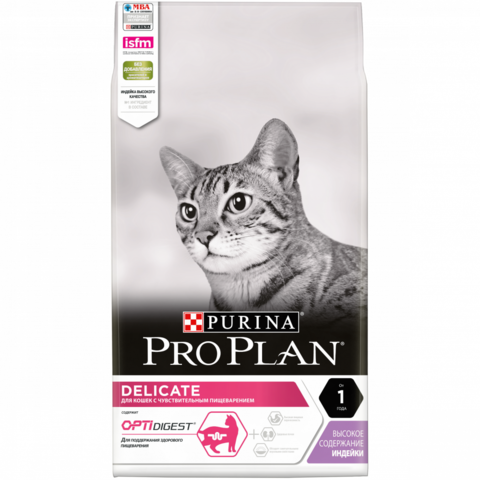 Pro Plan OPTIDIGEST ЧувПищ кошки Индейка, сухой (7 кг)