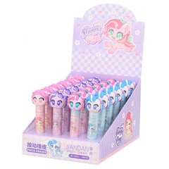 Ластик Basir, выдвижной автоматический, серия "Пони", в форме карандаша с рисунком на корпусе