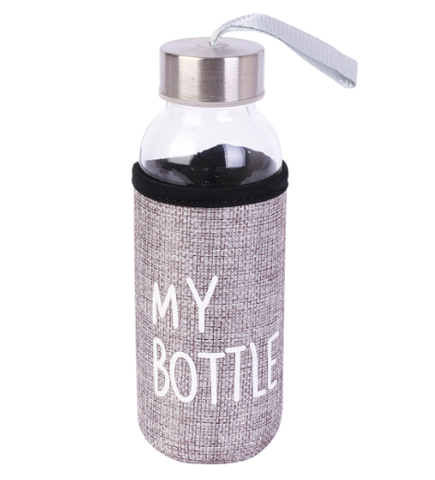 Бутылка для воды, в чехле My bottle, 300 мл, серый