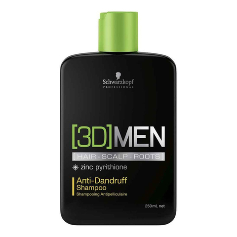 Шампунь против перхоти 3D MEN Anti-Dandruff Shampoo, Schwarzkopf, 250 мл