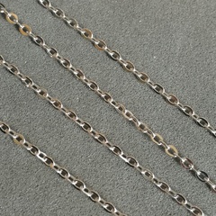 Цепочка ширина 1 мм, покрытие родий, арт 1014