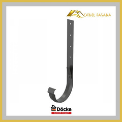 Держатель желоба металл Docke LUX Графит 300мм