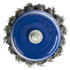 Кордщетка для дрели чашеобразная витая ПРАКТИКА 75 мм, хвост 6 мм (032-560)