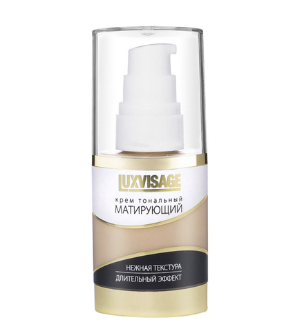 Крем тональный Матирующий тон 01 Фарфоровый Lux Visage