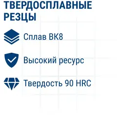 Сверло петельное Форстнера ПРАКТИКА 35 мм, твердосплавное (036-858)