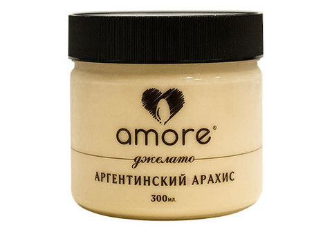 Мороженое AMORE аргентинский арахис, 300мл