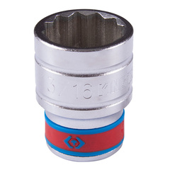 KING TONY (433026S) Головка торцевая стандартная двенадцатигранная 1/2", дюймовая 13/16"