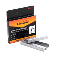 41612 Скобы, 8 мм, для мебельного степлера, тип 53, 1000 шт.  Sparta