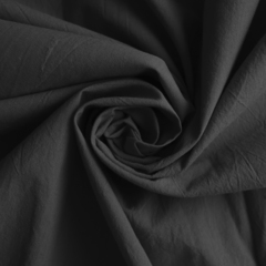Батист стоунвош однотонный, 90 гр/м2, 148 см, чёрный
