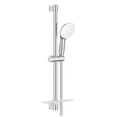 Grohe 27927003 Tempesta 110 Душевой гарнитур, лейка 3 режима, штанга 600 мм, 13,5 л/мин, с полочкой фото