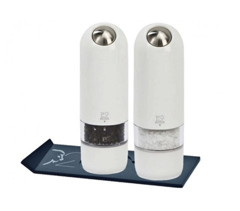 Набор мельниц для перца и соли электрический 17 см Peugeot Alaska белый