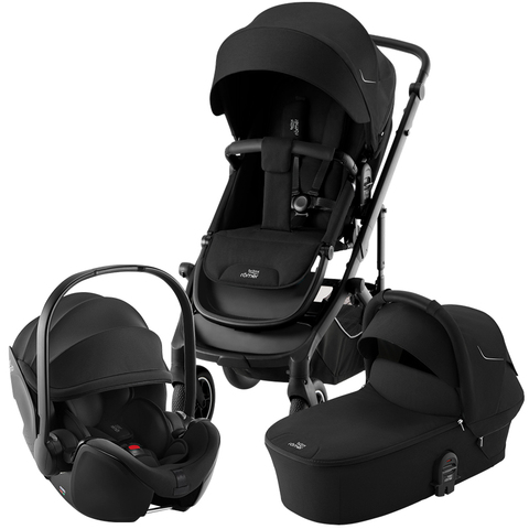 Комплект 3в1 коляска Britax Roemer SMILE 5Z Space Black + автокресло BABY-SAFE PRO Space Black
