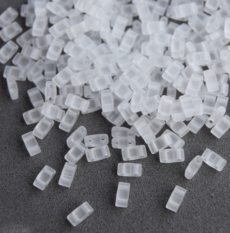 HTL-0131F Бисер Миюки халф тила/Miyuki Half Tila Crystal Matted