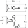 Art&Max AM-E-2686BL ANTIC AM-E-2686BL Крючок одинарный, хром