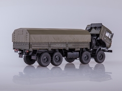 KAMAZ-6350 Mustang 8x8 flatbed truck khaki 1:43 PAO KAMAZ